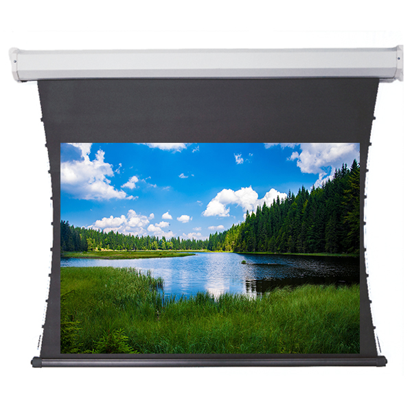 Liberty Redleaf 110" (16:9) Elite Tab Tension Screen with Acoustic Matte White Fabric