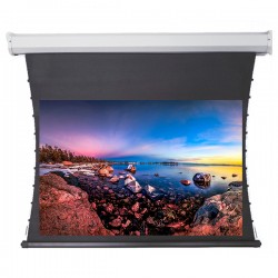 Liberty Redleaf 125" (16:9) Elite Tab Tension Screen with Matte White Vinyle Fabric