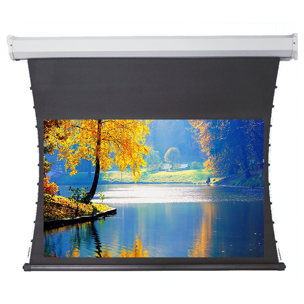 Liberty Redleaf 135" (16:9) Elite Tab Tension Screen with Acoustic Matte White Fabric