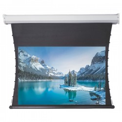 Liberty Redleaf 84" (16:9) Elite Tab Tension Screen with Acoustic Matte White Fabric