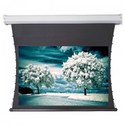 Liberty Redleaf 180" (16:9) Elite Tab Tension Screen with Acoustic Matte White Fabric (Wooden Crate)