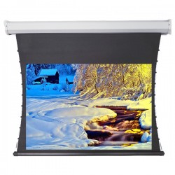 Liberty Redleaf 123" (16:9) Elite Tab Tension Screen with Matte White Vinyle Fabric