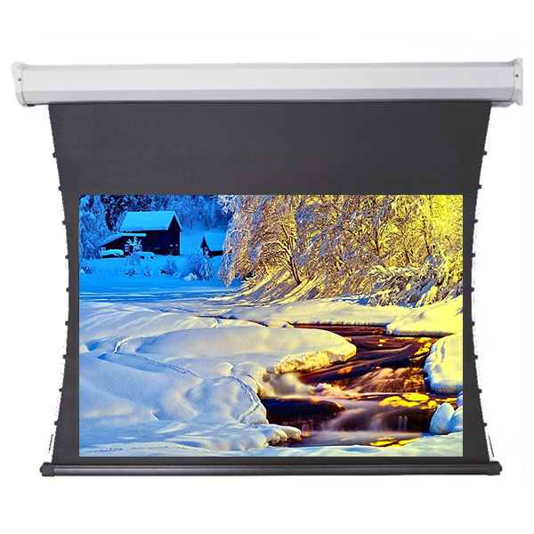 Liberty Redleaf 123" (16:9) Elite Tab Tension Screen with Matte White Vinyle Fabric