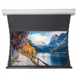 Liberty Redleaf 240" (16:9) Elite Tab Tension Screen with Matte White 4K Fabric  (Wooden Crate)