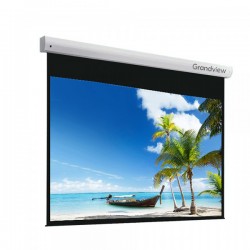 Liberty Grandview 180" (16:9) Elegant Tubular Motor  Motorized Screen with Matte White Fiber Glass Fabric WM5. (with Wooden Crate Packing) 