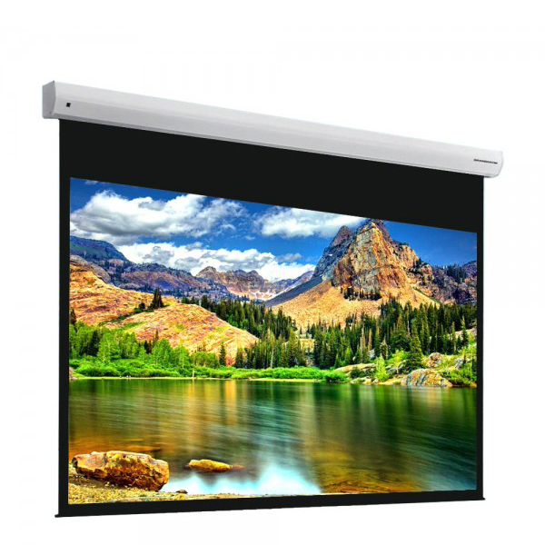 Liberty Grandview 137" (16:10) Fancy Motorized Screen With Matte White Fiber Glass Fabric WM5