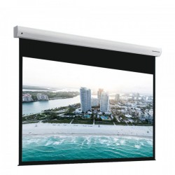 Liberty Grandview 150" (16:9) Elegant Tubular Motor Motorized Screen with Matte White Fiber Glass Fabric WM5.  (with Wooden Crate Packing)
