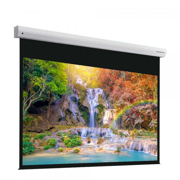 Liberty Grandview  100" (4:3) Fancy / Legacy Motorized Tubular Screen with  Matte White Fiber Glass Fabric WM5.