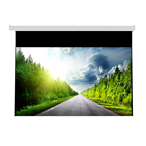  Liberty Grandview 400" (16:9) Large Stage Wooden Casing Matte White (WM9.) Fabric Somfy motorised Screen. (with wooden crate packing).