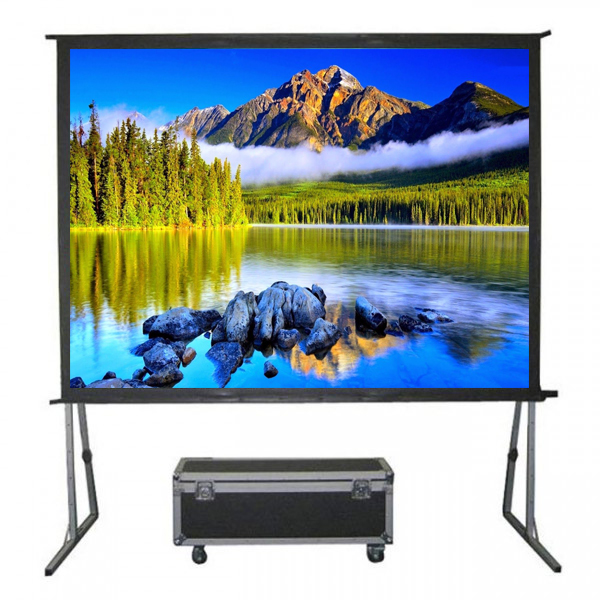 Liberty Grandview 261" (2.35:1) Fast Fold Screen with Matt White (RE3) wooden crate packing