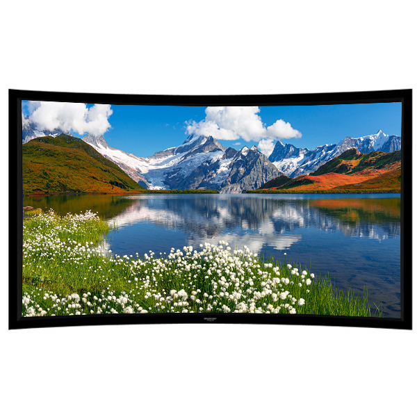 Liberty Grandview 125" (2.35:1) Prestige Curved Fixed Frame With 8cm PS. Series WB7. White Screen.