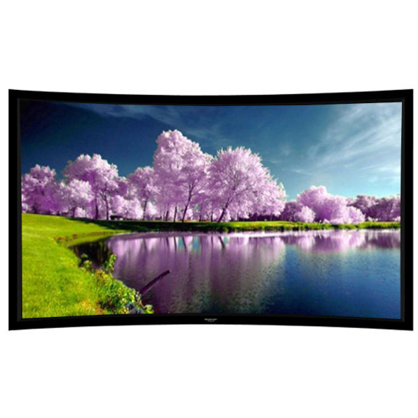 Liberty Grandview 125" (2.35:1) Prestige Curved Fixed Frame With 8cm PS. Series AW6. Acoustic Weaved Screen.