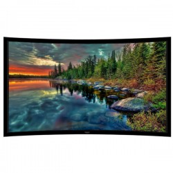 Liberty Grandview 132" (2.35:1) Prestige Curved Fixed Frame With 8cm PS. Series BG7. Grey Screen.