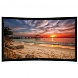 Liberty Grandview 100" (16:9) Prestige Curved Fixed Frame With 8cm PS. Series DY20. Dynamique 3D. Screen.