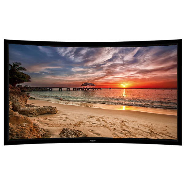 Liberty Grandview 100" (16:9) Prestige Curved Fixed Frame With 8cm PS. Series DY20. Dynamique 3D. Screen.