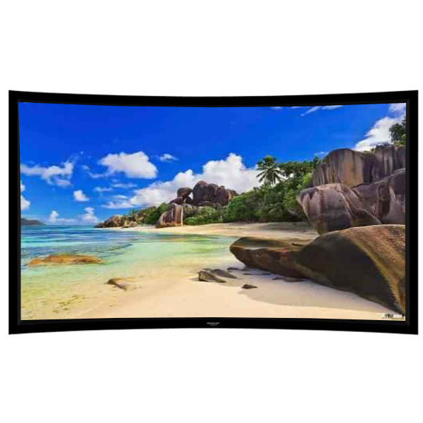 Liberty Grandview 100" (16:9) Prestige Curved Fixed Frame With 8cm PS. Series RE3. Rare Projection Screen.