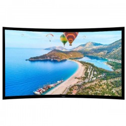 Liberty Grandview 112" (16:9) Prestige Curved Fixed Frame With 8cm PS. Series BG7. Grey Screen.