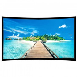 Liberty Grandview 112" (16:9) Prestige Curved Fixed Frame With 8cm PS. Series AW6. Acoustic Weaved Screen.