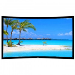 Liberty Grandview 112" (16:9) Prestige Curved Fixed Frame With 8cm PS. Series RE3. Rare Projection Screen.