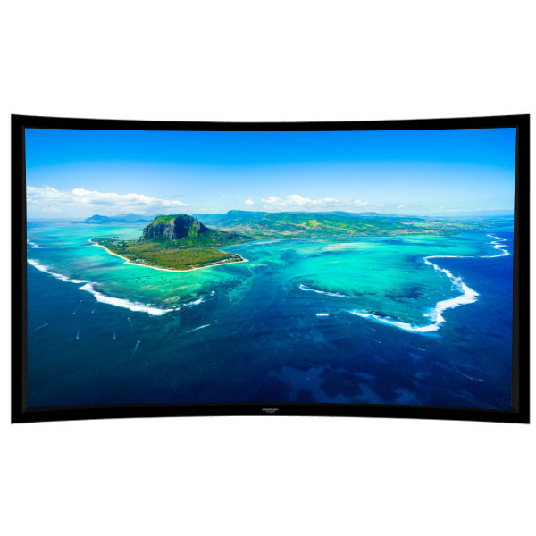 Liberty Grandview 80" (16:9) Prestige Curved Fixed Frame  With 8cm PS. Series DY20. Dynamique 3D. Screen.