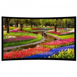 Liberty Grandview 133" (16:9) Prestige Curved Fixed Frame With 8cm PS. Series RE3. Rare Projection Screen.