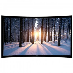 Liberty Grandview 150" (16:9) Prestige Curved Fixed Frame With 8cm PS. Series BG7. Grey Screen.