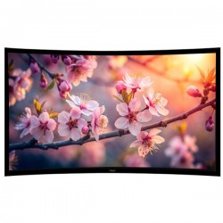 Liberty Grandview 150" (16:9) Prestige Curved Fixed Frame With 8cm PS. Series DY20. Dynamique 3D. Screen.
