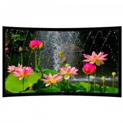 Liberty Grandview 189" (16:10) Ultimate Curved Fixed Frame 10cms PS. Series WB5. White Screen.