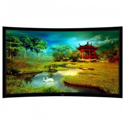Liberty Grandview 123" (16:10) Prestige Curved Fixed Frame With 8cm PS. Series WB7. White Screen.