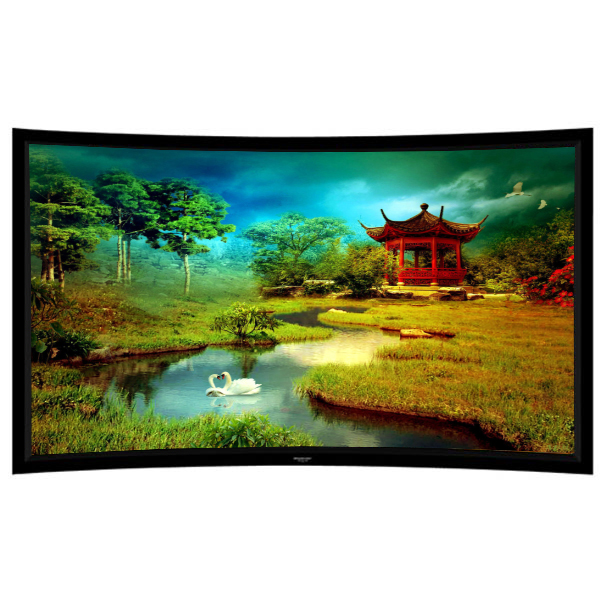 Liberty Grandview 123" (16:10) Prestige Curved Fixed Frame With 8cm PS. Series WB7. White Screen.