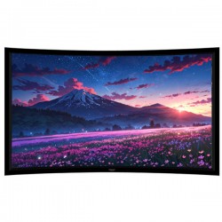 Liberty Grandview 123" (16:10) Prestige Curved Fixed Frame With 8cm PS. Series BG7. Grey Screen.