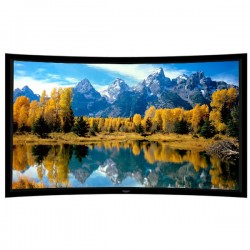 Liberty Grandview 123" (16:10) Prestige Curved Fixed Frame With 8cm PS. Series RE3. Rare Projection Screen.