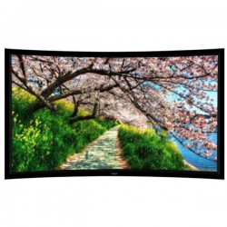 Liberty Grandview 130" (16:10) Prestige Curved Fixed Frame With 8cm PS. Series WB7. White Screen.