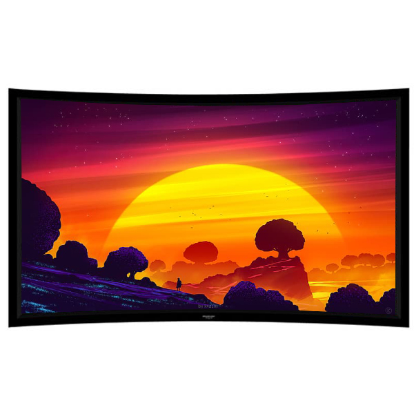 Liberty Grandview 137" (16:10) Prestige Curved Fixed Frame With 8cm PS. Series WB7. White Screen.