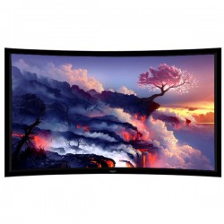 Liberty Grandview 137" (16:10) Prestige Curved Fixed Frame With 8cm PS. Series BG7. Grey Screen.