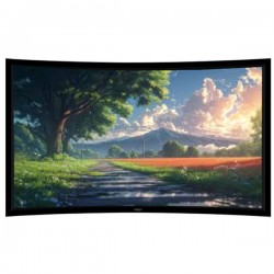 Liberty Grandview 103" (2.35:1) Prestige Curved Fixed Frame With 8cm PS. Series WB7. White Screen.