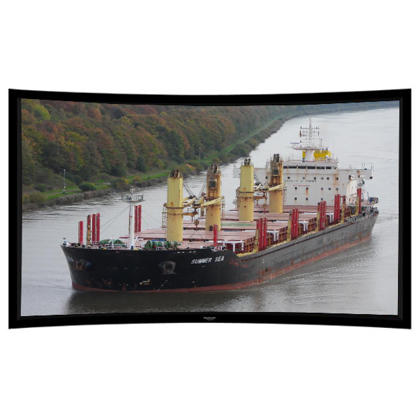 Liberty Grandview 100" (16:9) Prestige Curved Fixed Frame  With 8cm PS. Series BG7. Grey Screen.