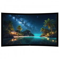 Liberty Grandview 103" (2.35:1) Prestige Curved Fixed Frame With 8cm PS. Series RE3. Rare Projection Screen.
