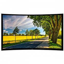Liberty Grandview 226" (16:10) Ultimate Curved Fixed Frame 10cms PS. Series AW6. Acoustic Weaved Screen With Wooden Crate.
