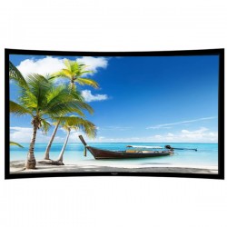 Liberty Grandview 159" (2.35:1) Ultimate Curved Fixed Frame Screen With 10cms PS. Series DY20. Dynamique 3D. Screen