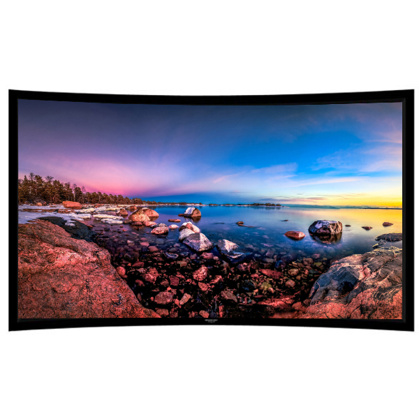 Liberty Grandview 159" (2.35:1) Ultimate Curved Fixed Frame 10cms PS. Series RE3. Rare Projection Screen.