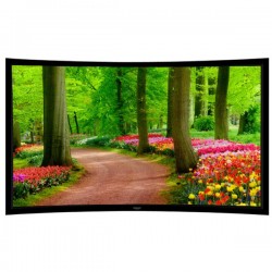 Liberty Grandview 180" (2.35:1) Ultimate Curved Fixed Frame Screen With 10 cm PS. Series  GG3. Grey Screen