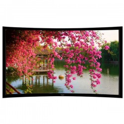 Liberty Grandview 180" (2.35:1) Ultimate Curved Fixed Frame Screen With 10 cm PS. Series WW3. UHD130. Screen 