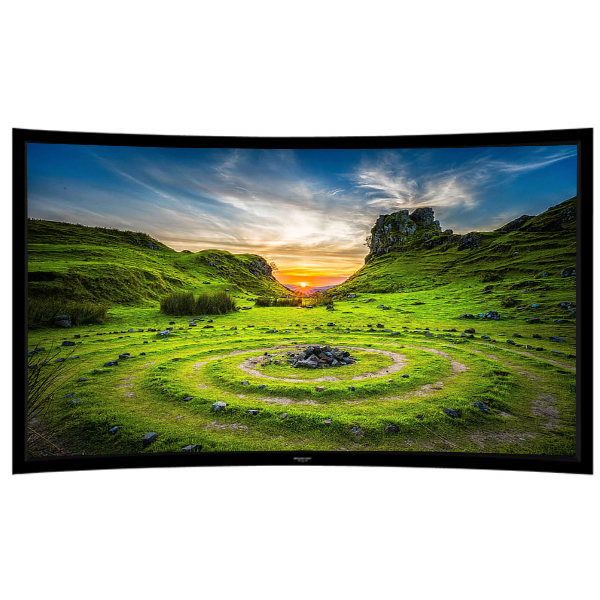 Liberty Grandview 200" (2.35:1) Ultimate Curved Fixed Frame 10cms PS. Series UHD130. Screen With Wooden Crate.
