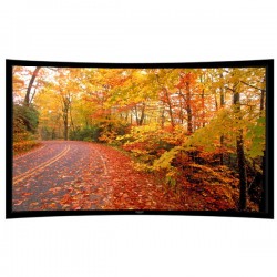 Liberty Grandview 200" (2.35:1) Ultimate Curved Fixed Frame 10cms PS. Series DY20. Dynamique 3D. Screen With Wooden Crate.