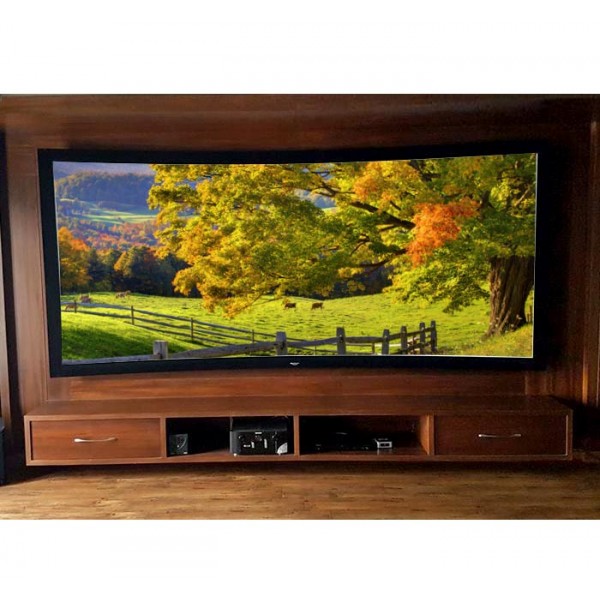 Liberty Grandview 150" (16:9) Prestige Curved Fixed Frame 8cms  Acoustic Weaved AW6.