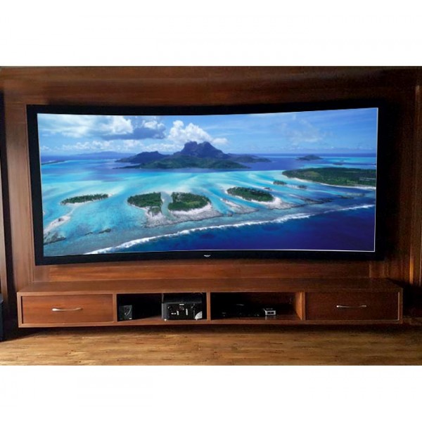 Liberty Grandview 159" (2.35:1) Prestige Curved Fixed Frame Screen With 8cm Frame And HD Matte White WW5