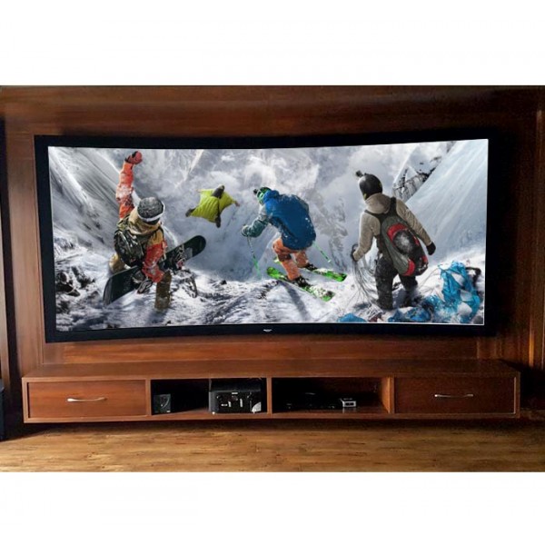 Liberty Grandview 165" (16:9) Prestige Curved Fixed Frame Screen With 8cm Frame And HD Matte White WW5