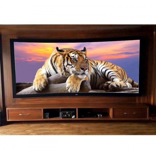 Liberty Grandview 77" (16:9) Prestige Curved Fixed Frame Screen With 8cm Frame And HD Matte White