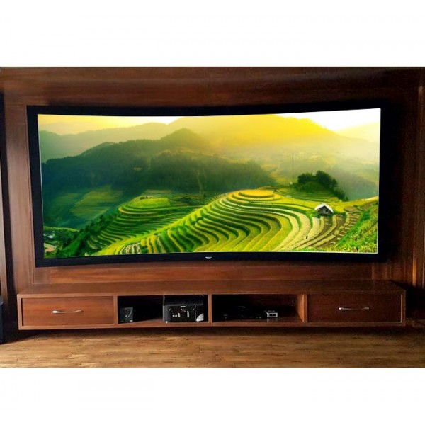 Liberty Grandview 120" (16:9) Prestige Curved Fixed Frame 8cms  Acoustic Weaved AW6